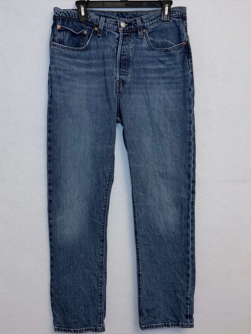 Levi’s 501 Original Fit Jeans Men’s 30x30 Medium Wash Straight Leg Button Fly